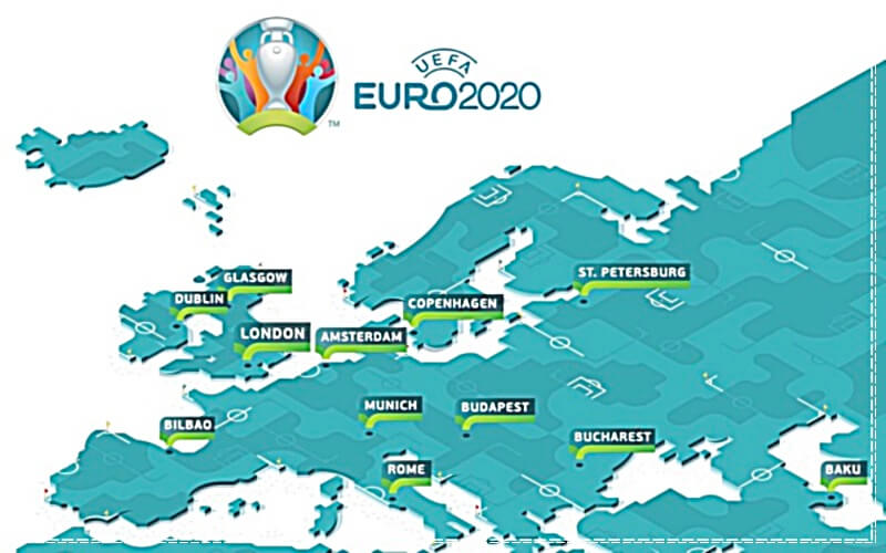 luật thi đấu Euro 2021 về sân vận động